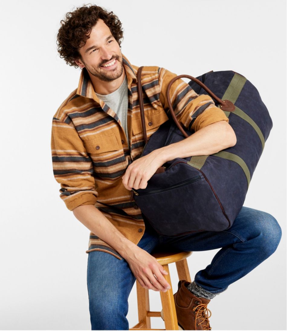 Waxed Canvas Duffle, Large - Image 6