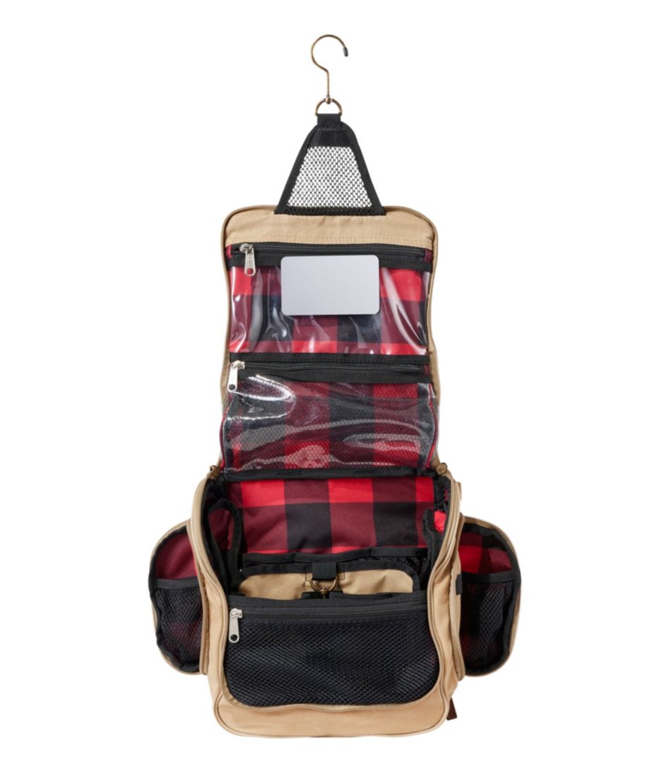 Waxed-Canvas Personal Organizer Toiletry Bag, Medium - Image 3
