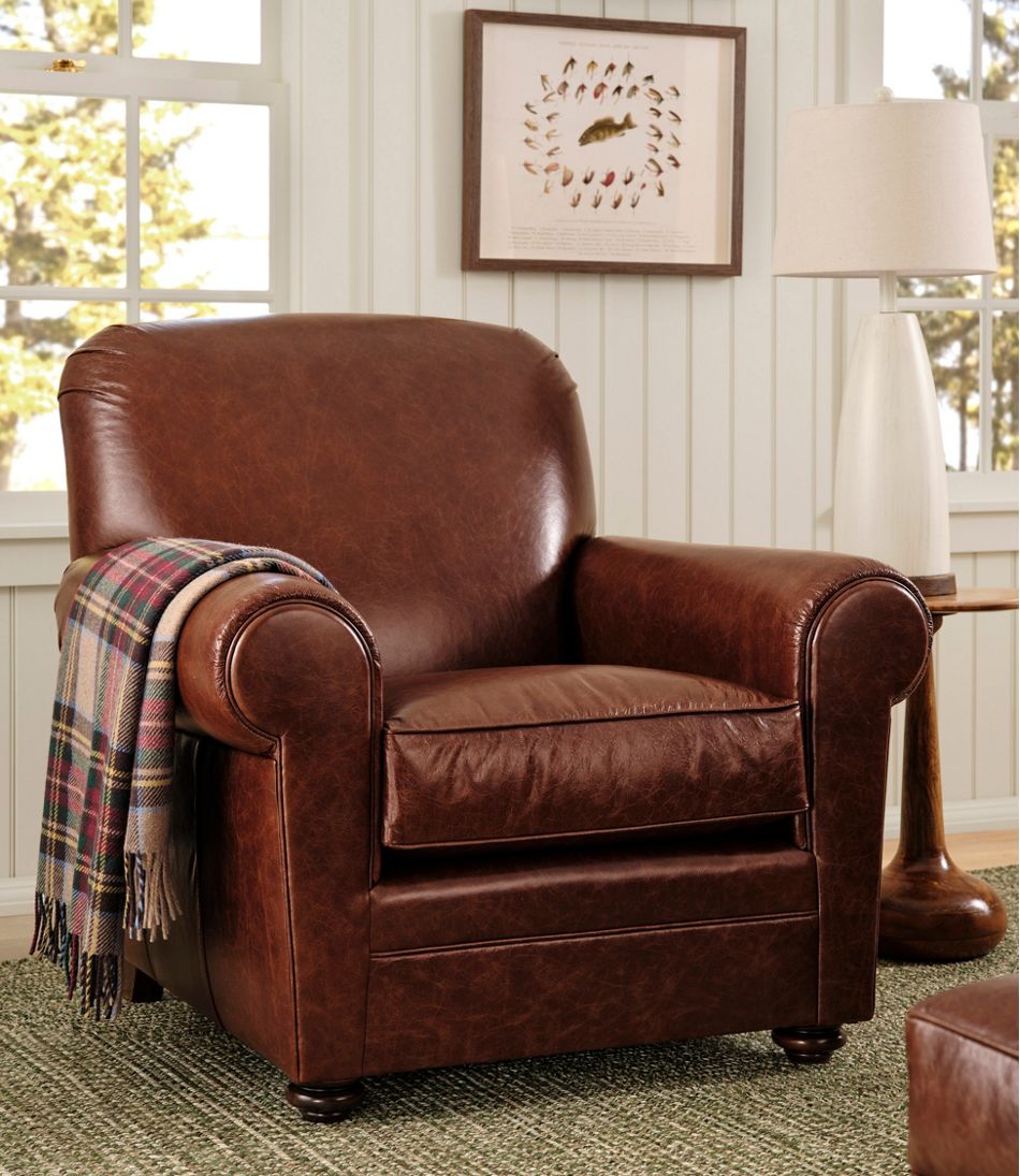 Bean's Leather Lodge Chair - Image 2
