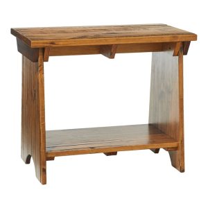 Rustic Wooden Mudroom Bench, Small