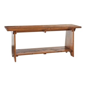 Rustic Wooden Mudroom Bench, Large