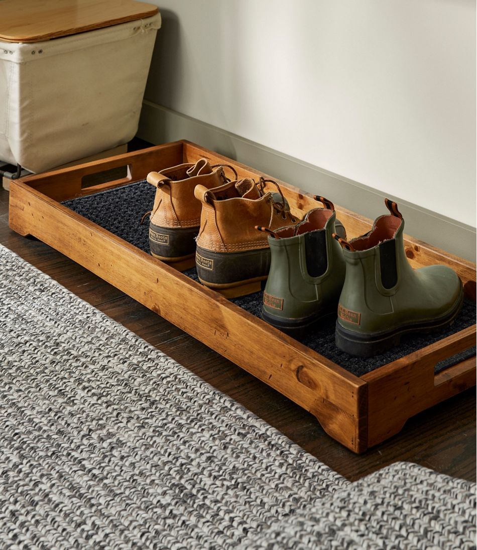 Rustic Wooden Boot Tray - Image 2