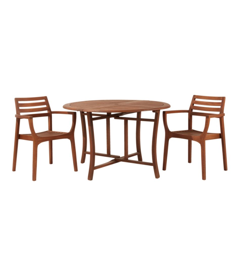 Eucalyptus Folding Table, Round - Image 3