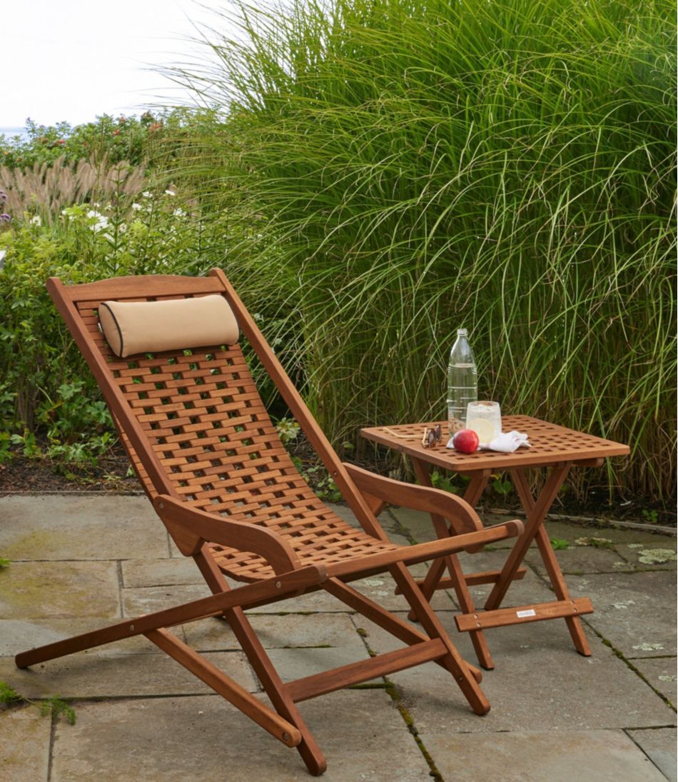 Eucalyptus Folding Side Table - Image 4