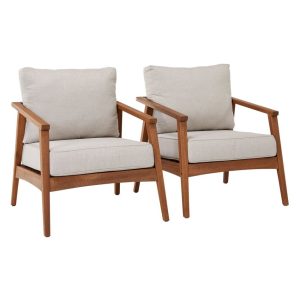 Eucalyptus Patio Chair, Set of Two