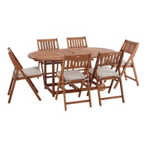 Eucalyptus Storage 7-Piece Dining Set