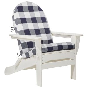 Adirondack Chair Seat and Back Cushion, Buffalo Plaid
