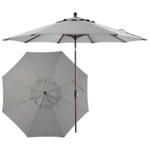 Weather-Resistant 9' Market Umbrella, Push Button