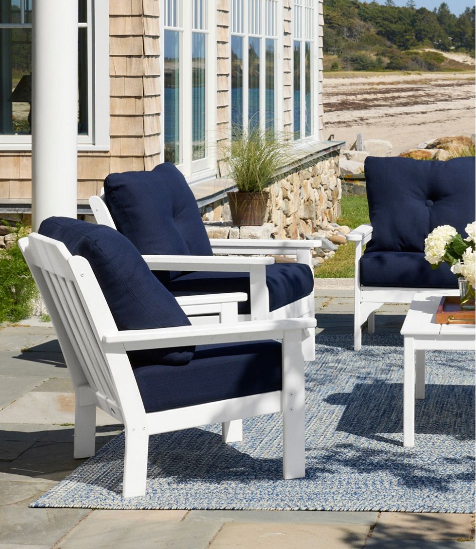 All-Weather Patio Chair with Textured Cushion - Image 2