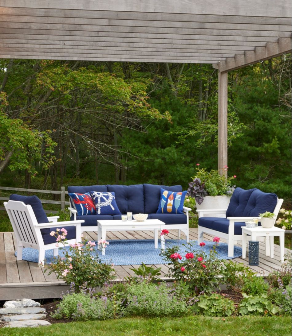 All-Weather Patio Chair with Textured Cushion - Image 4