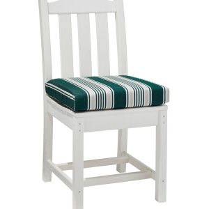 Casco Bay Cushion for All-Weather Armless/Folding Chair, Stripe