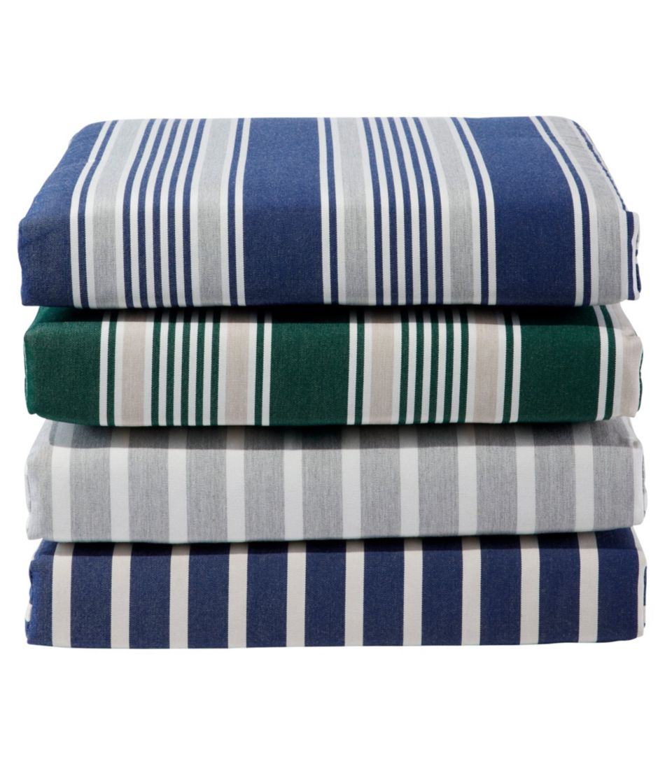 Casco Bay Cushion for All-Weather Armless/Folding Chair, Stripe - Image 5