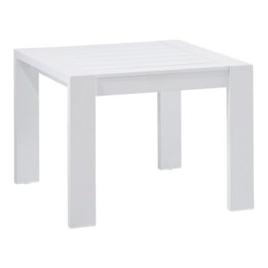 White Aluminum Deep Seating Side Table