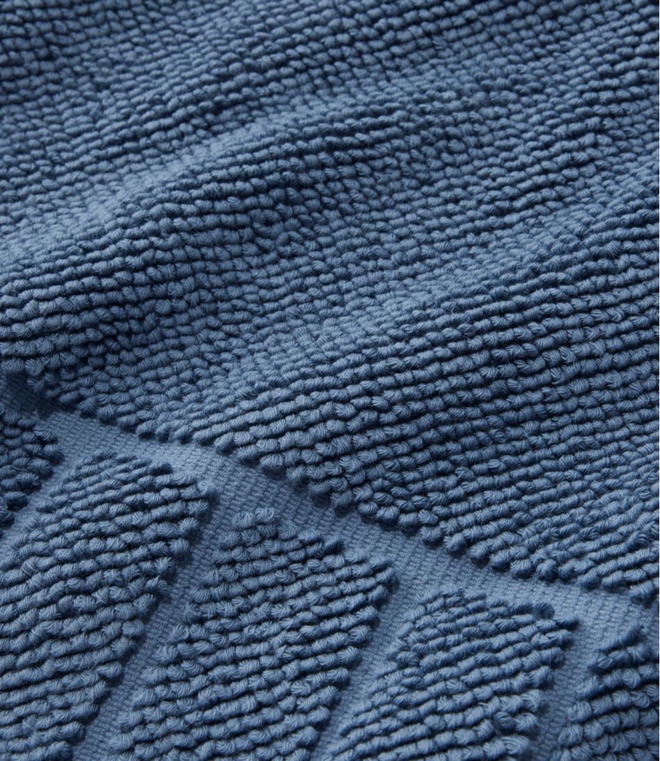 Organic Cotton Textured Bordered Bath Mat - Image 3