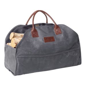 Waxed-Canvas Log Carrier