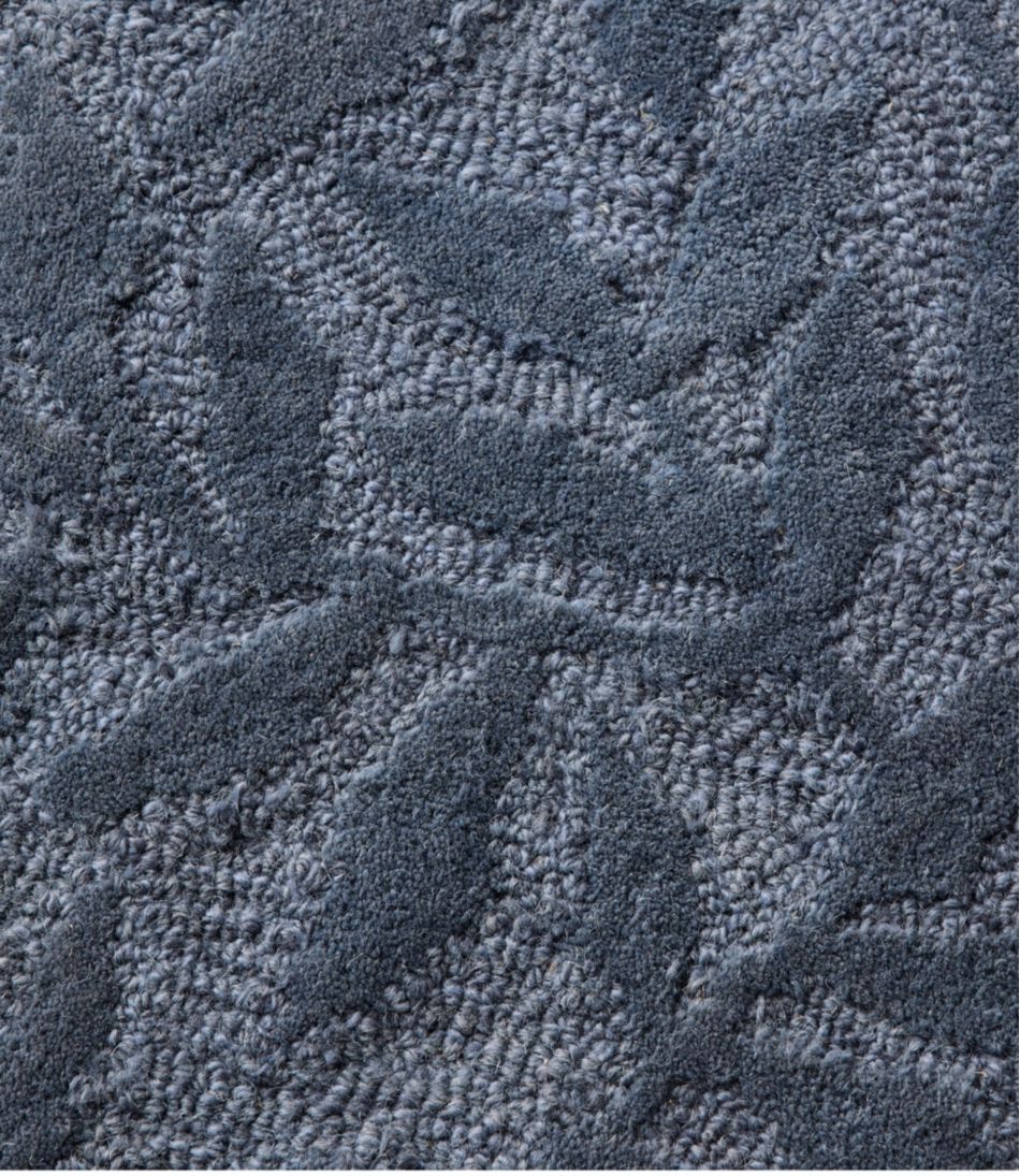 Wool Hearth Rug, Crescent, Leaf - Image 3