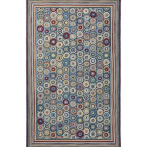 Bean's Wool Hooked Rug, Coins