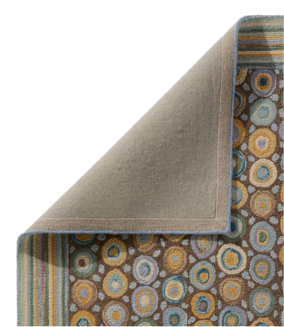 Bean's Wool Hooked Rug, Coins - Image 2