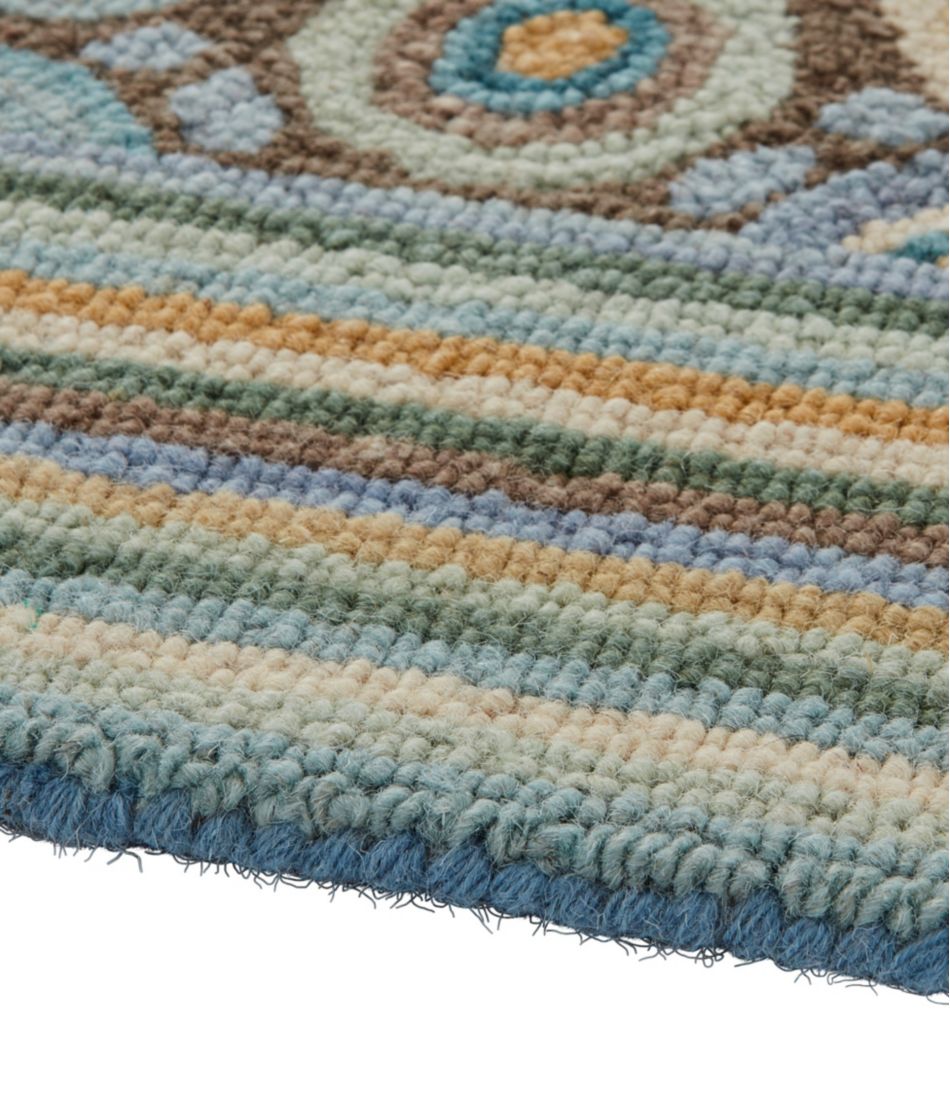 Bean's Wool Hooked Rug, Coins - Image 3