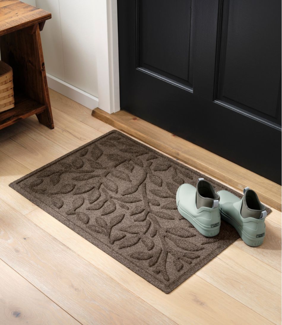 Heavyweight Recycled Waterhog Doormat, Woodland Leaf - Image 5