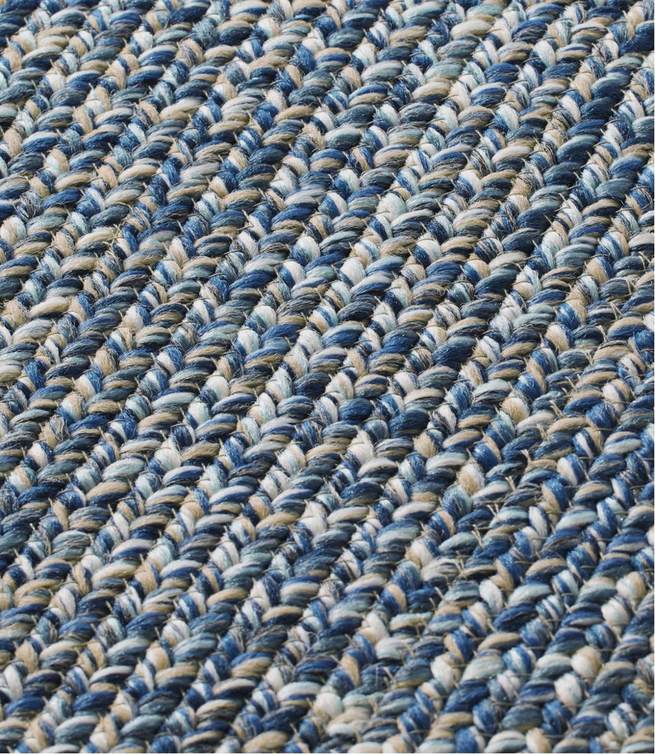 All-Weather Braided Rug, Concentric Pattern Rectangular - Image 3