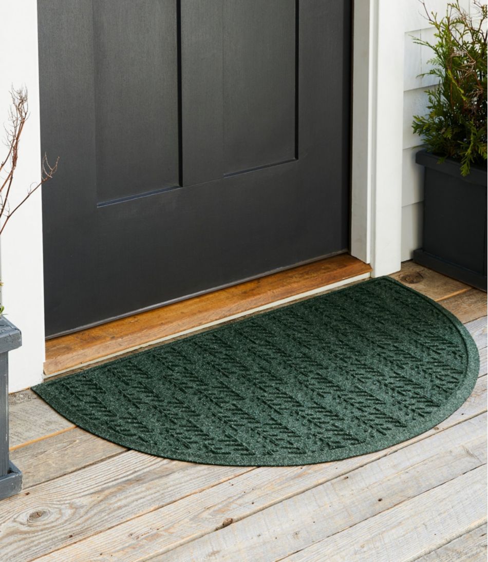 Everyspace Recycled Waterhog Doormat, Half Round, Trees - Image 5