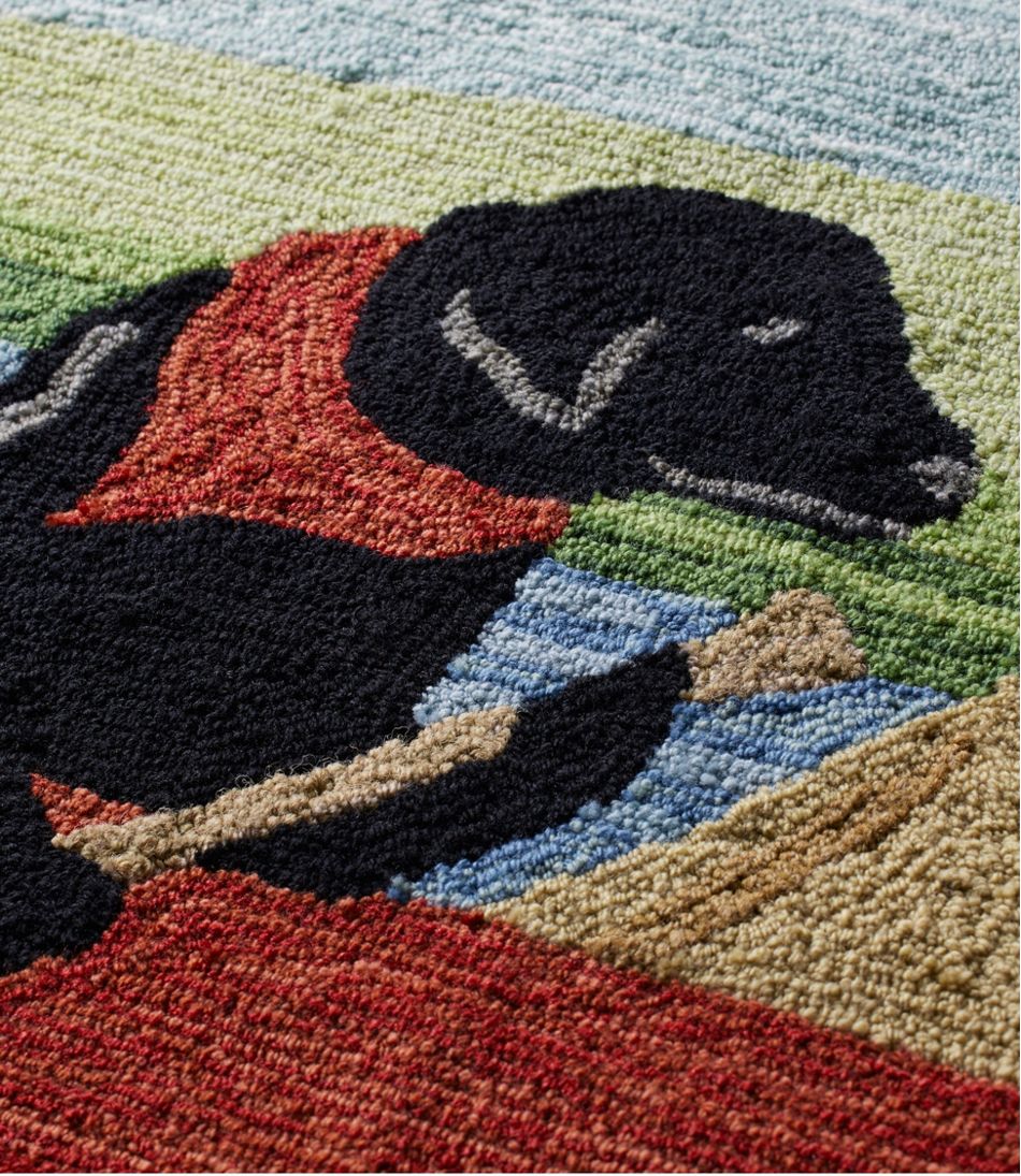 Indoor/Outdoor Vacationland Rug, Dog Canoe - Image 3