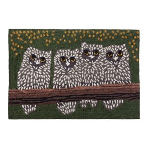 Indoor/Outdoor Vacationland Rug, Owls