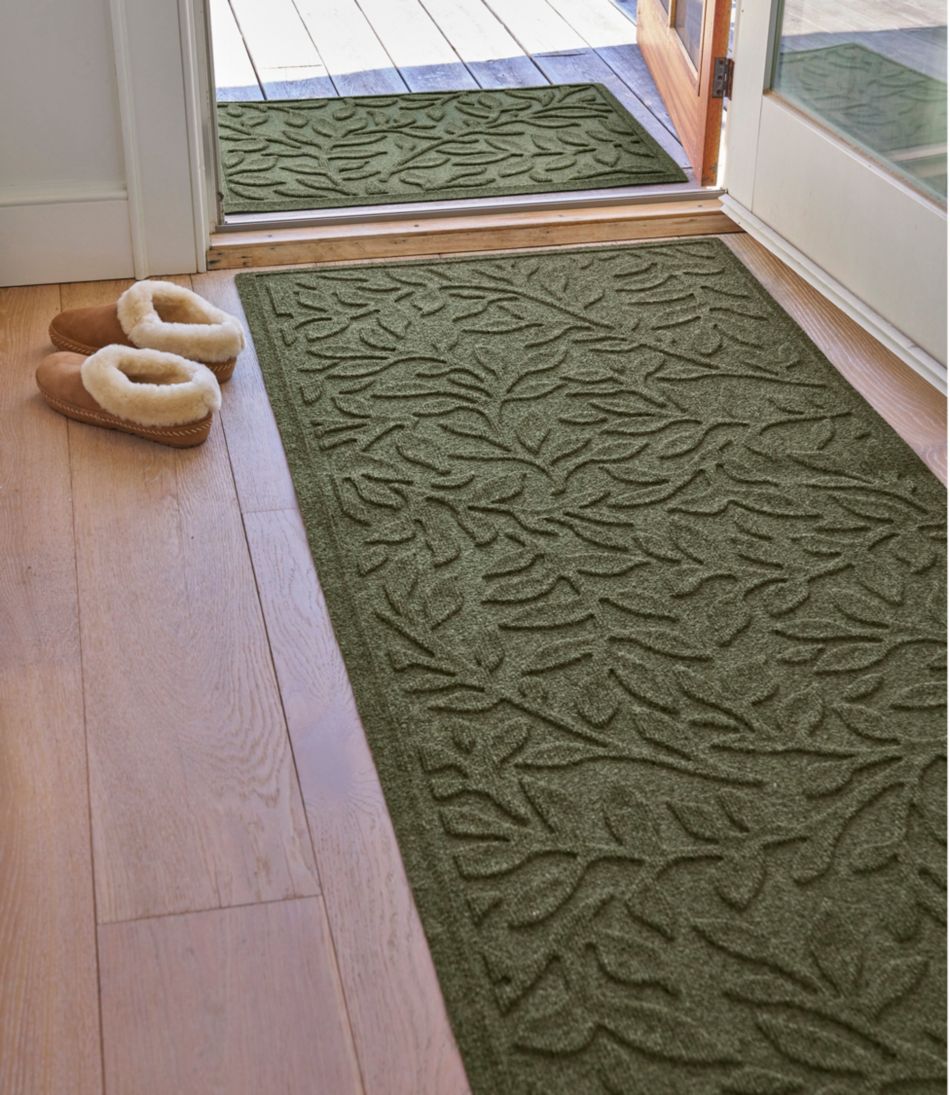 Heavyweight Recycled Waterhog Mat Runner, Woodland Leaf - Image 6