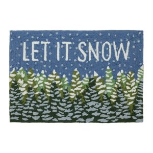 Indoor/Outdoor Vacationland Rug, Frosted Trees