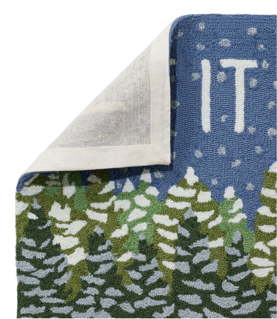 Indoor/Outdoor Vacationland Rug, Frosted Trees - Image 2