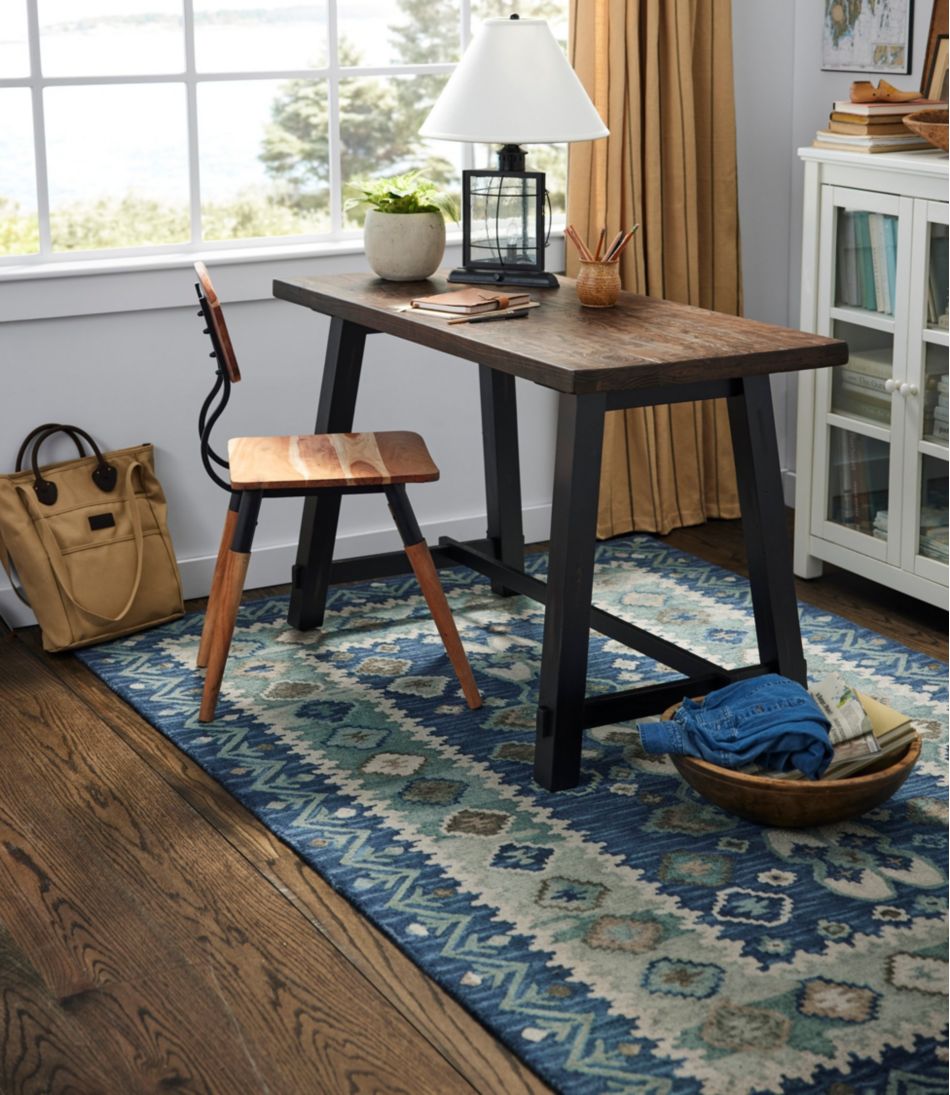 Double Border Wool Hooked Rug - Image 4