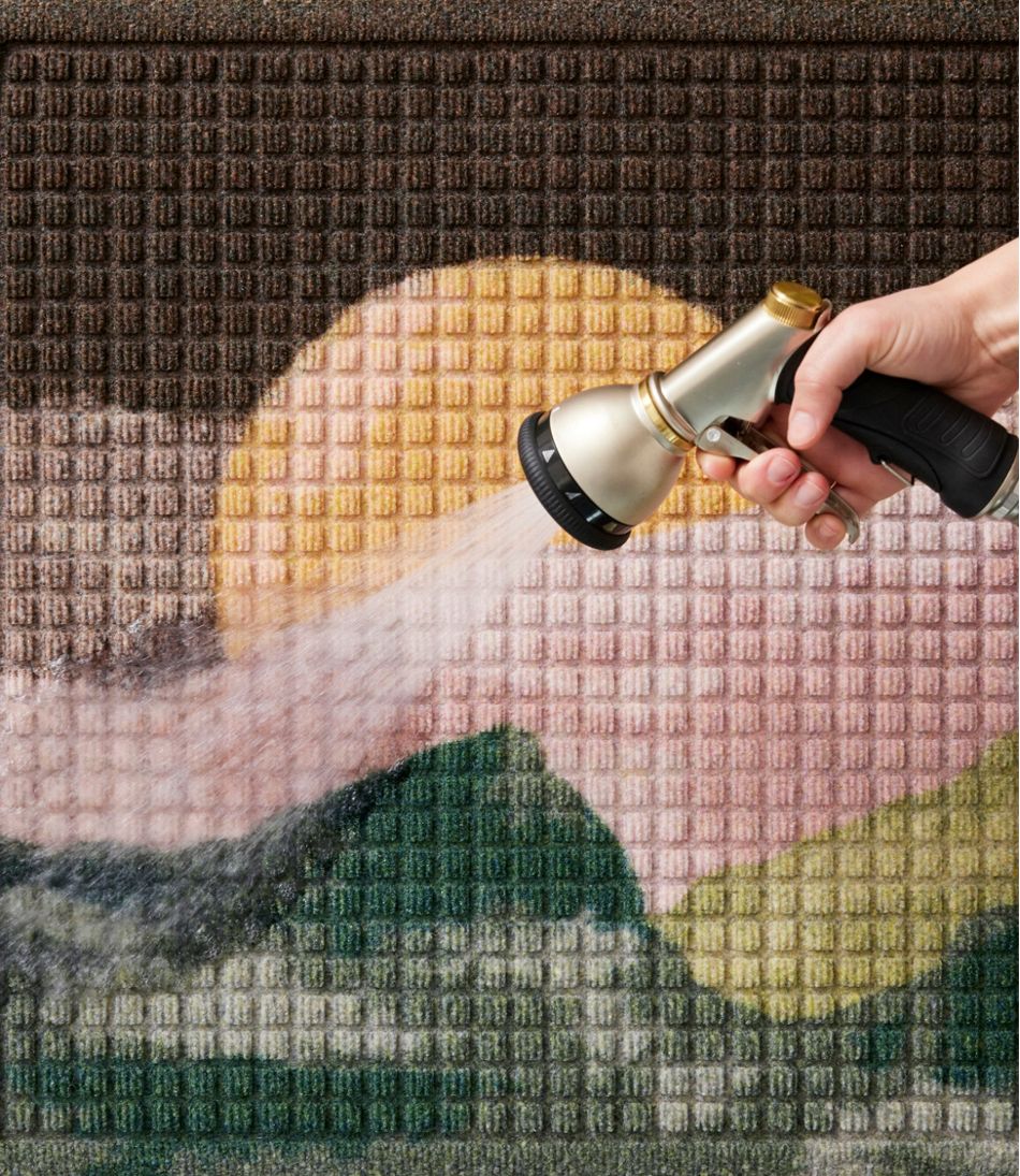 Printed Recycled Waterhog Doormat, Sunset - Image 3