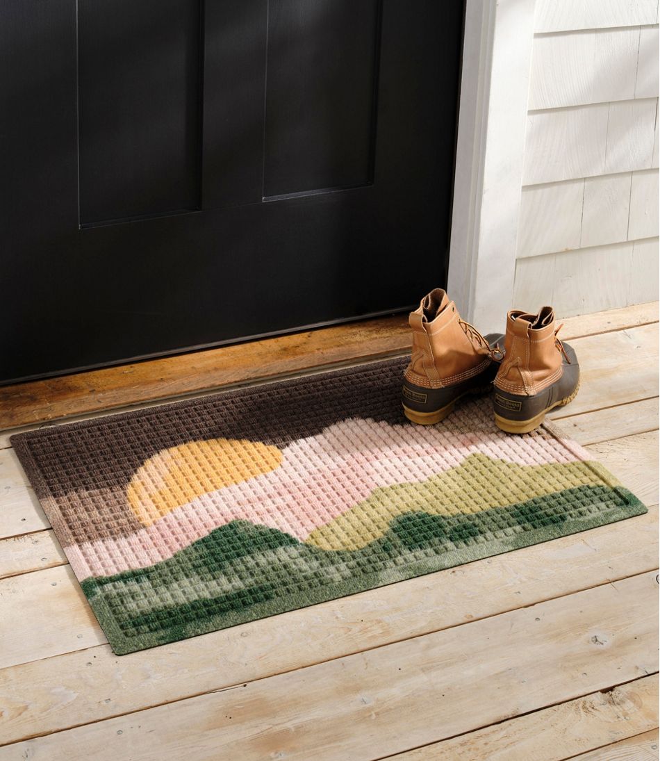 Printed Recycled Waterhog Doormat, Sunset - Image 4