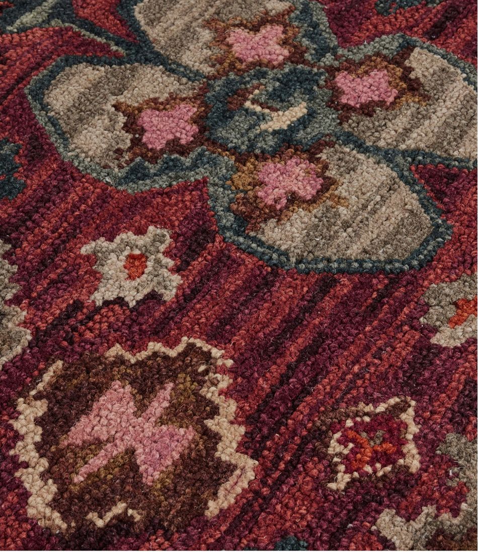 Double Border Wool Hooked Rug, Sienna Multi - Image 3