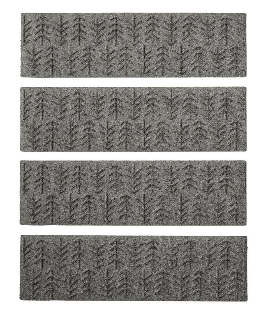 Everyspace Recycled Waterhog Mat, Stair Treads, Set of Four, Trees