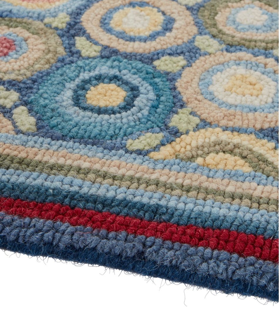 Bean's Wool Hooked Runner, Coins - Image 3