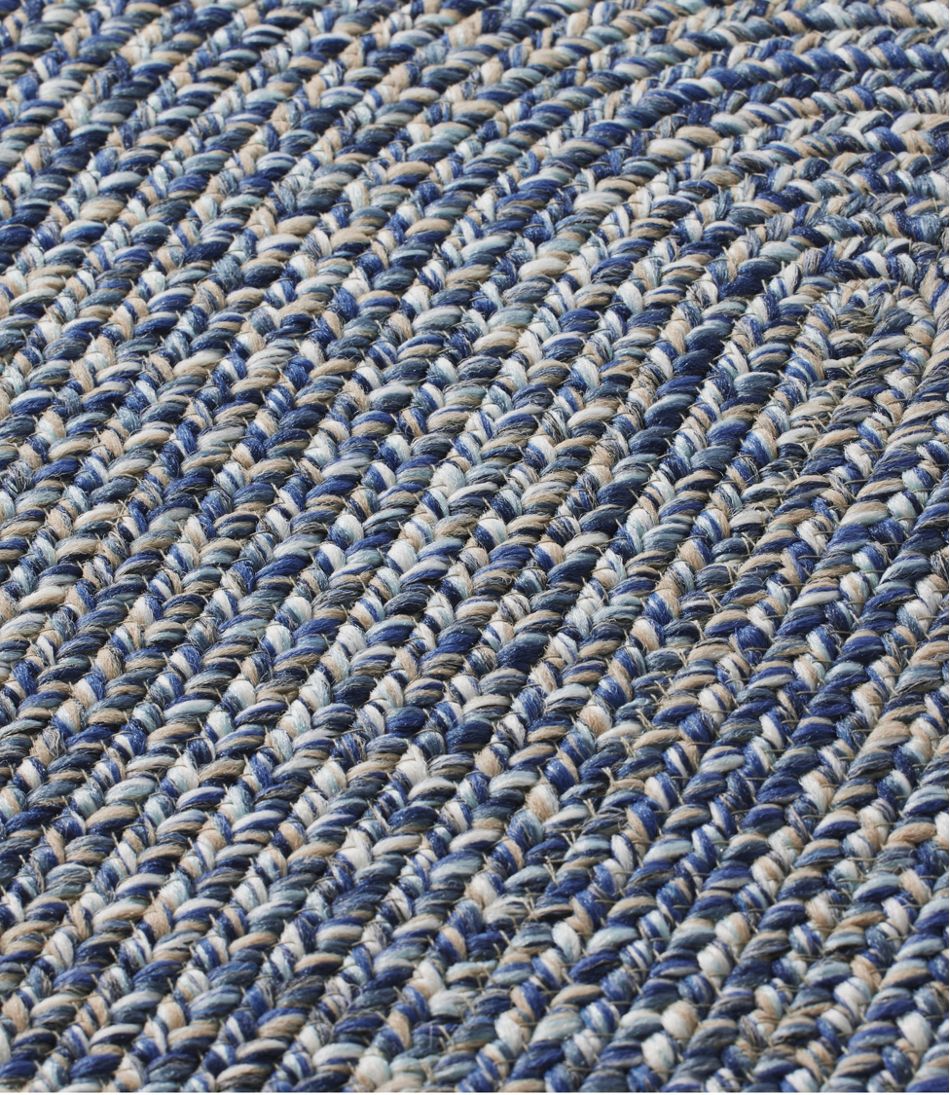 All-Weather Braided Runner, Concentric Pattern Oval - Image 3