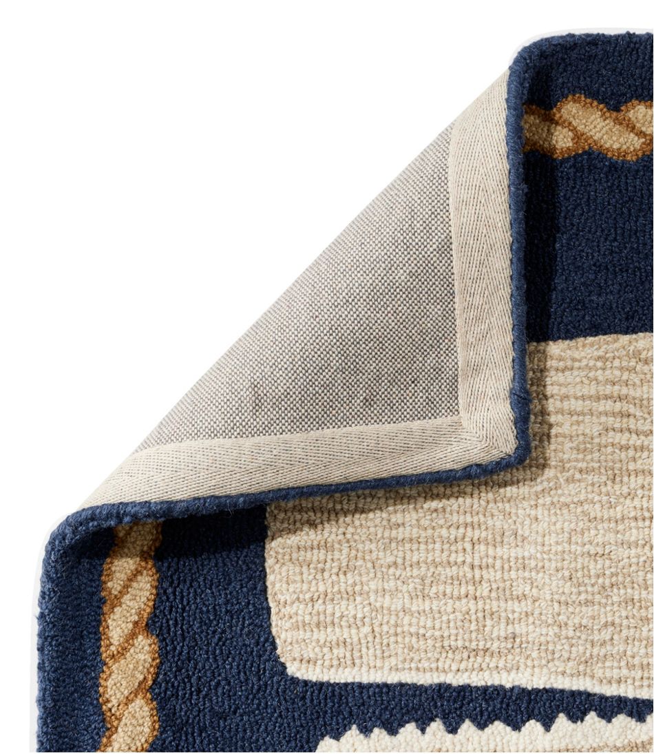 Wool Hooked Novelty Runner, Whale - Image 2
