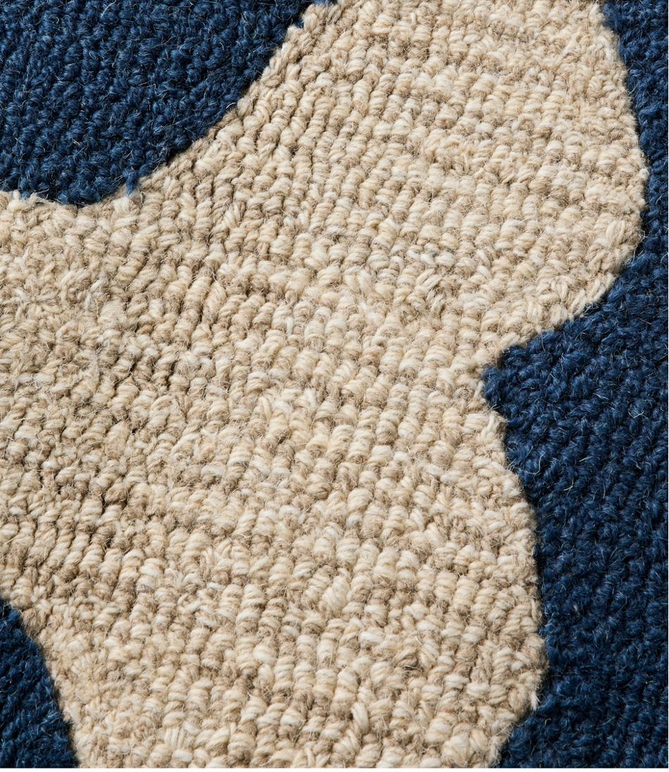 Wool Hooked Novelty Runner, Whale - Image 3