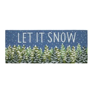 Indoor/Outdoor Vacationland Runner, Frosted Trees