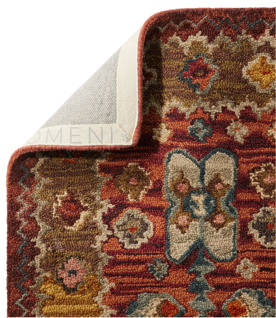 Double Border Wool Hooked Runner, Sienna Multi - Image 2