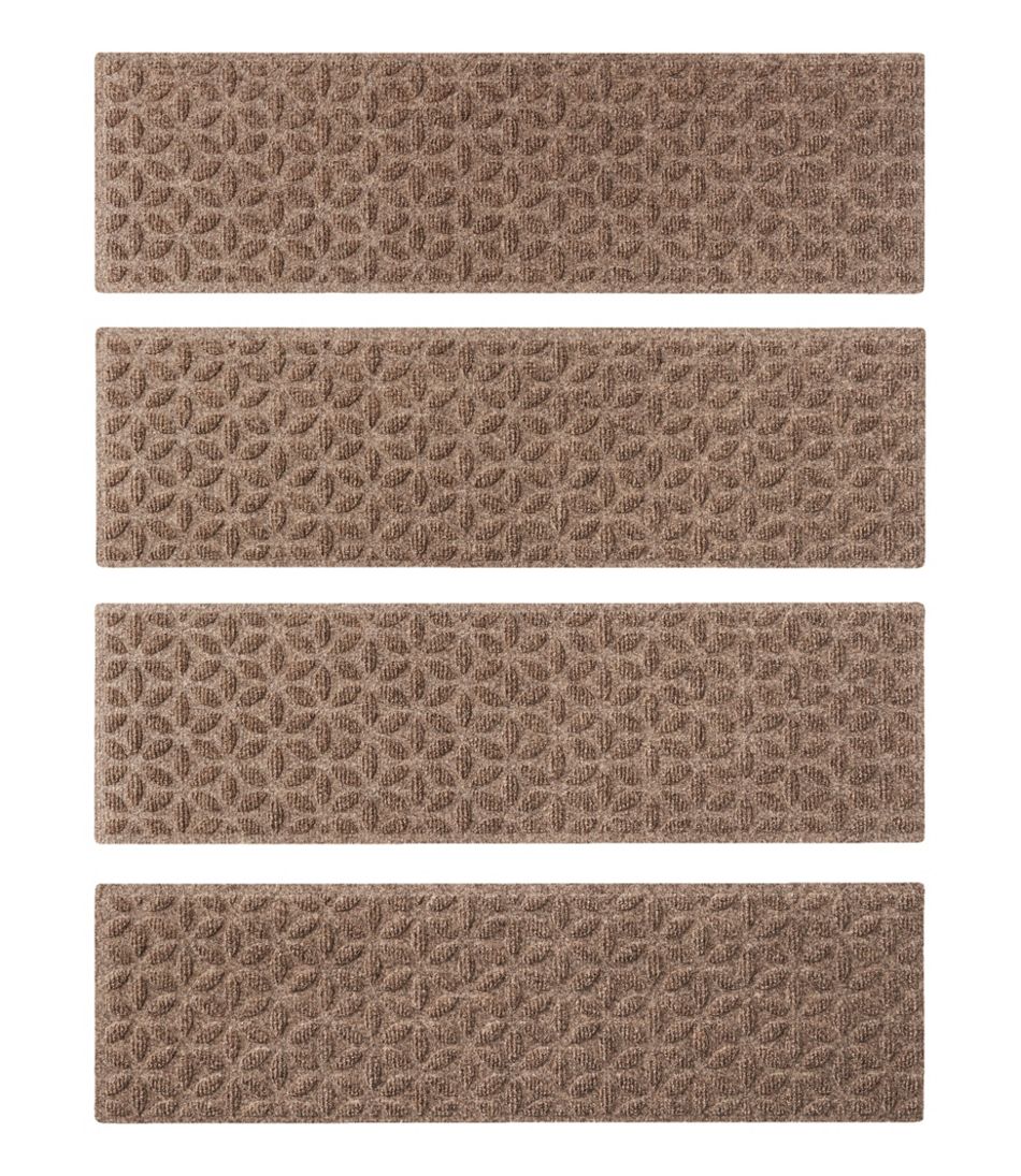 Heavyweight Waterhog Mat, Stair Treads, Set of Four, Blooming Circles