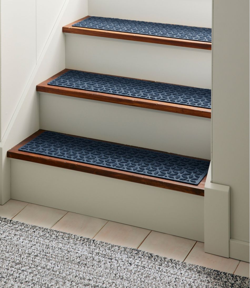 Heavyweight Waterhog Mat, Stair Treads, Set of Four, Blooming Circles - Image 5