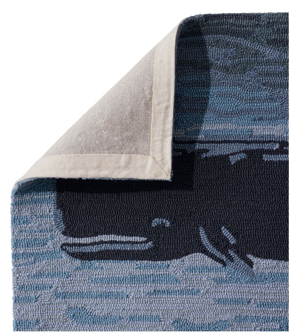 Indoor/Outdoor Vacationland Rug, Coastal Whale - Image 2
