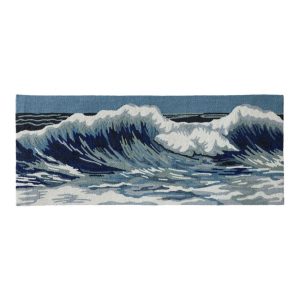 Indoor/Outdoor Vacationland Runner, Ocean Waves