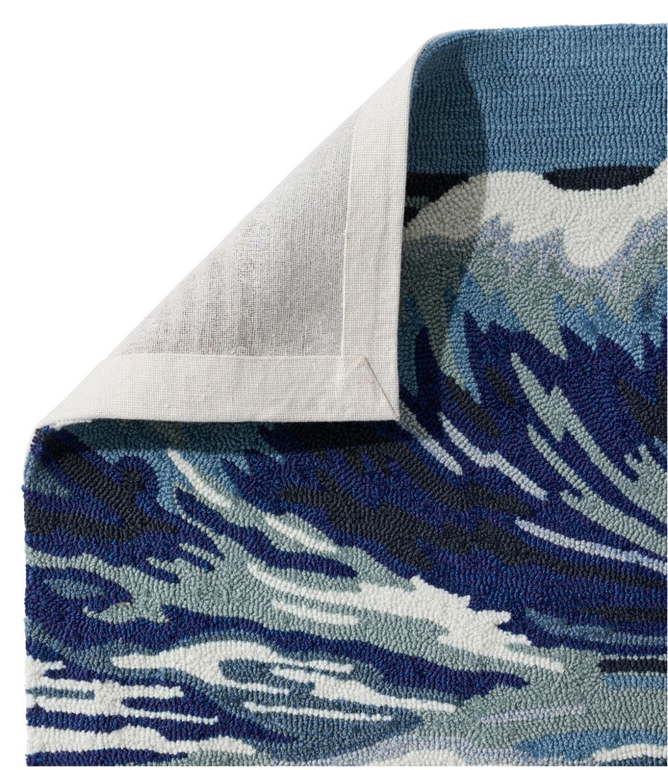 Indoor/Outdoor Vacationland Runner, Ocean Waves - Image 2