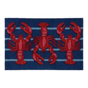 Indoor/Outdoor Vacationland Rug, Lobsters
