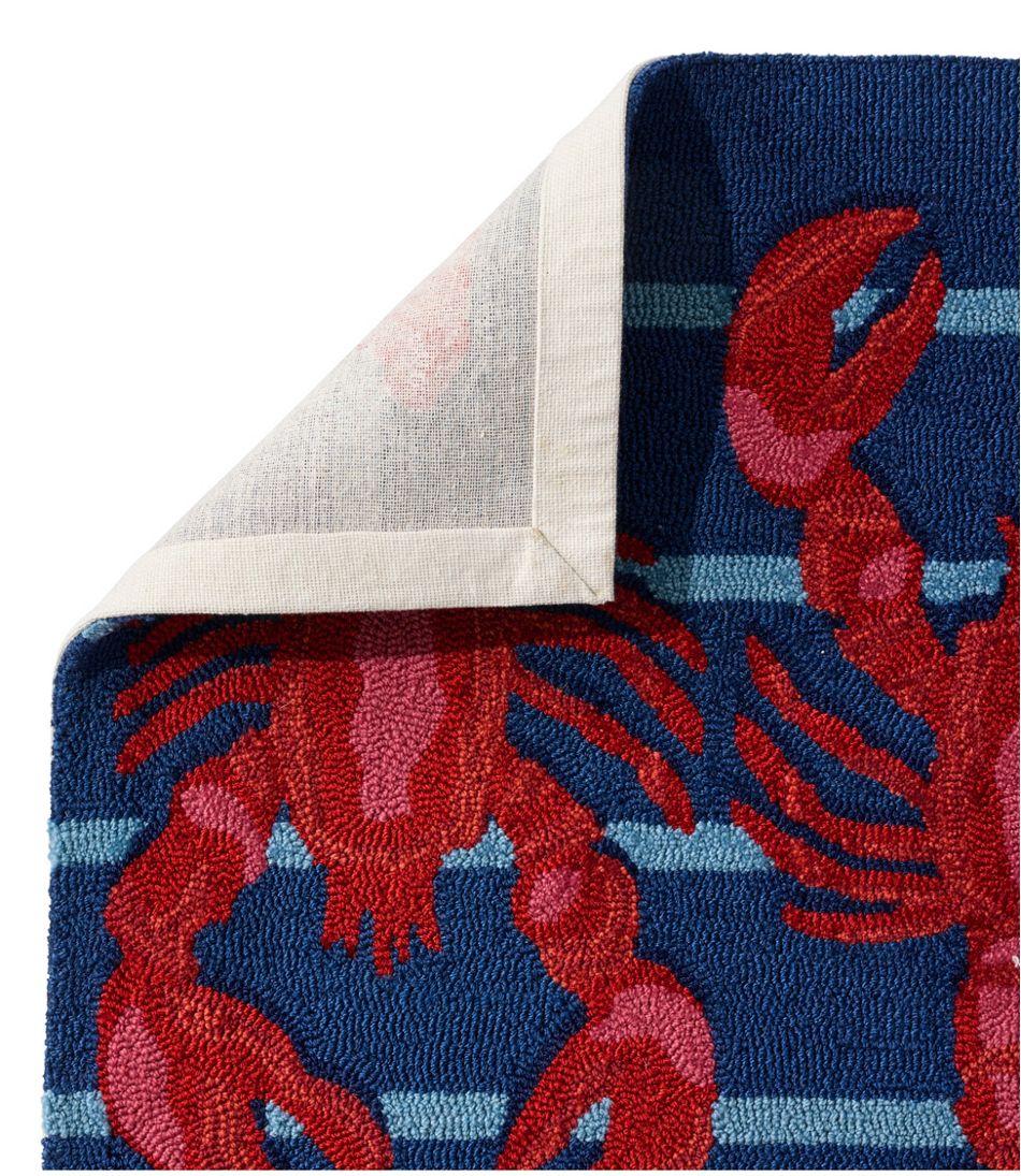 Indoor/Outdoor Vacationland Rug, Lobsters - Image 2