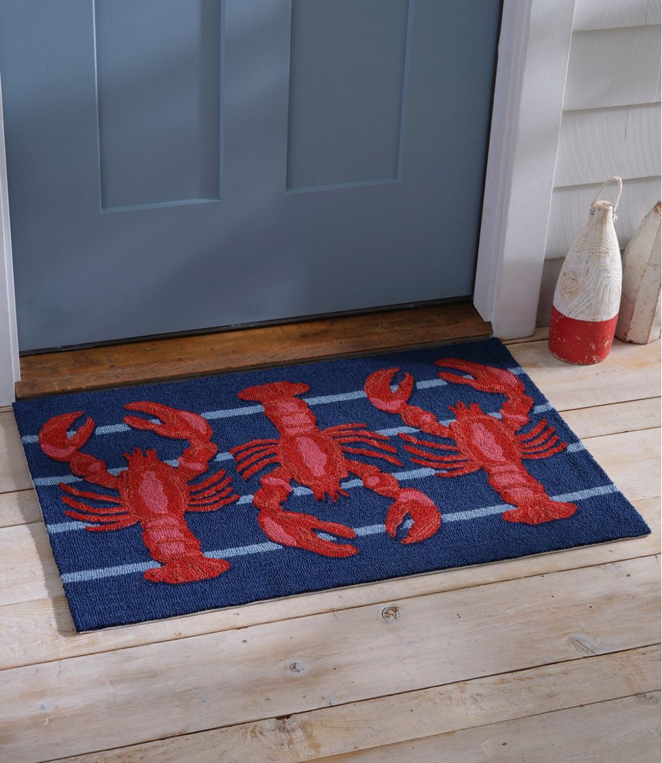 Indoor/Outdoor Vacationland Rug, Lobsters - Image 4
